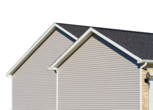 vinyl siding on two homes